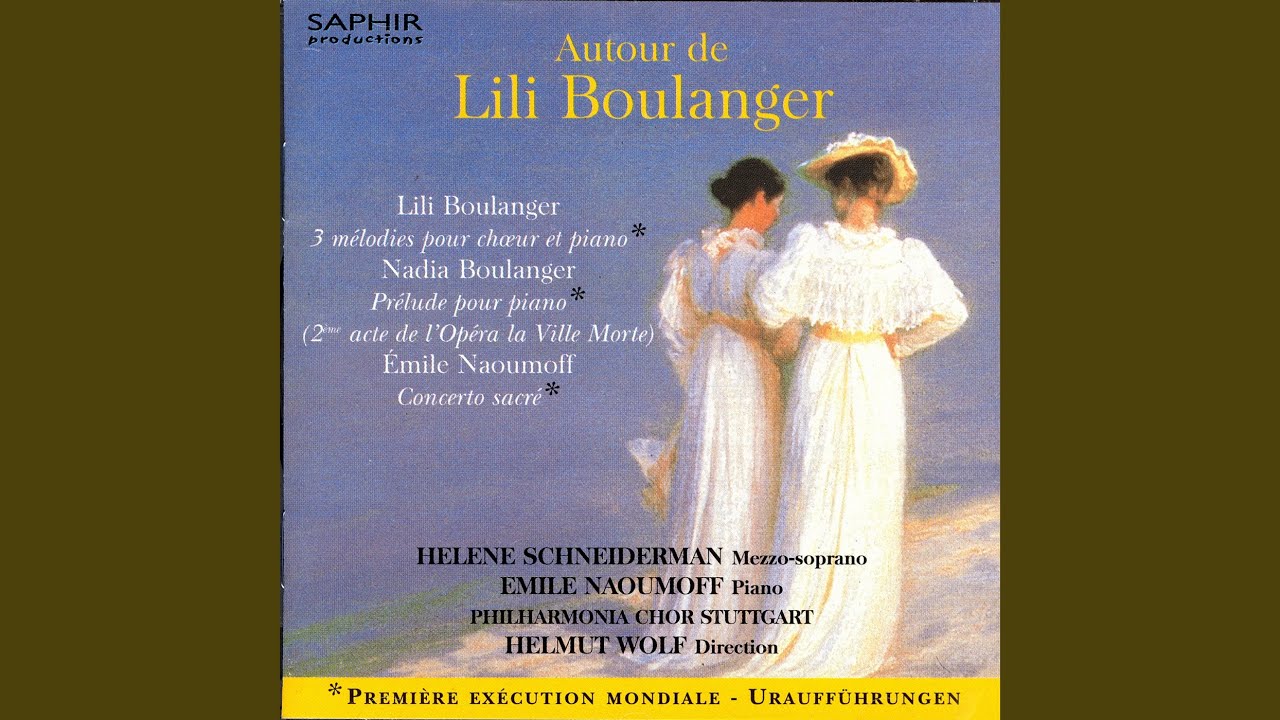 Les Sirenes (1911) Pour Mezzo-Soprano, Choeur Et Piano (Lili Boulanger)