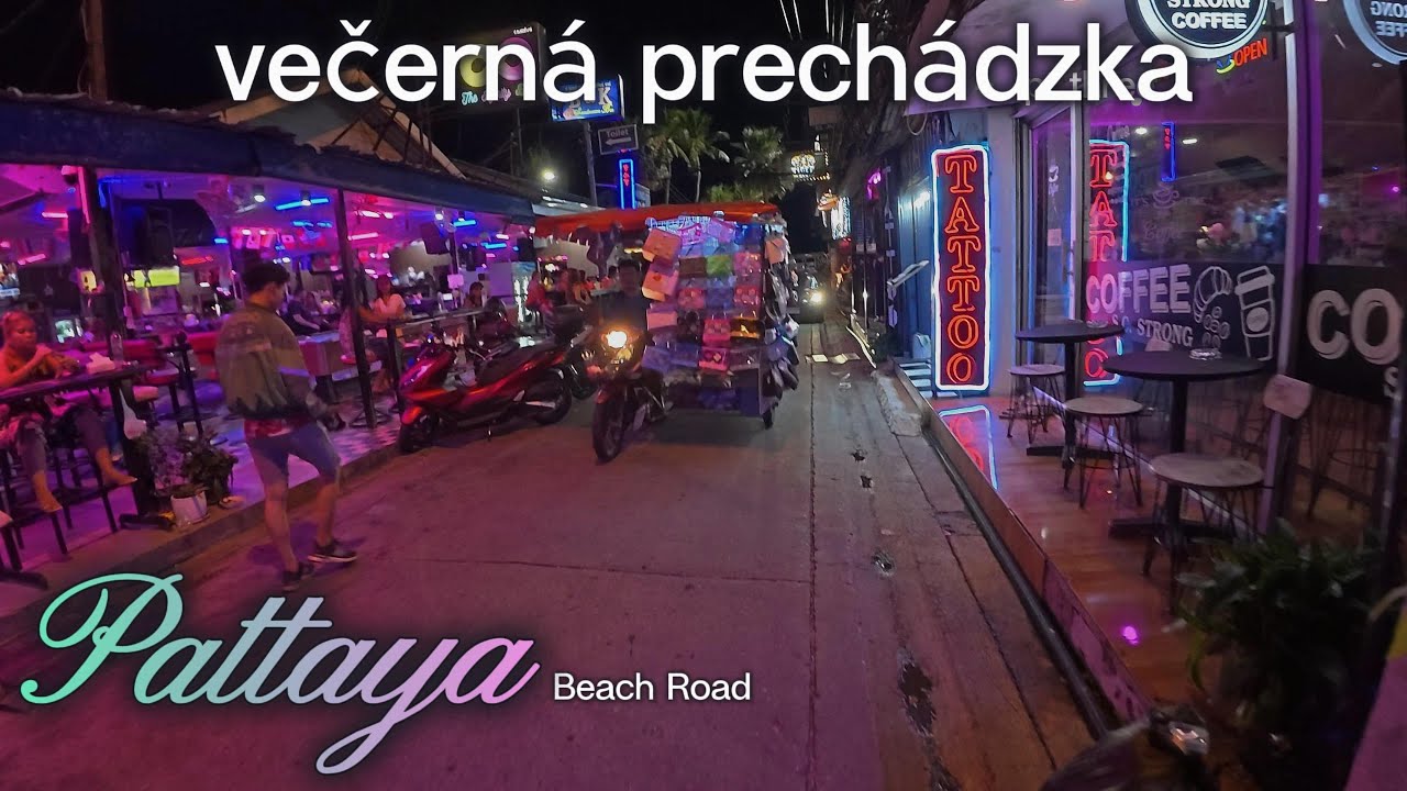 🔞Prechádzka smerom na pešiu zónu 🌅 / Pattaya ❤️ / Thajsko 🇹🇭