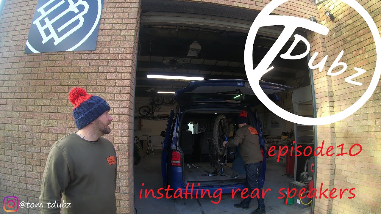 vw T5 rear speaker install #series2 #episode10
