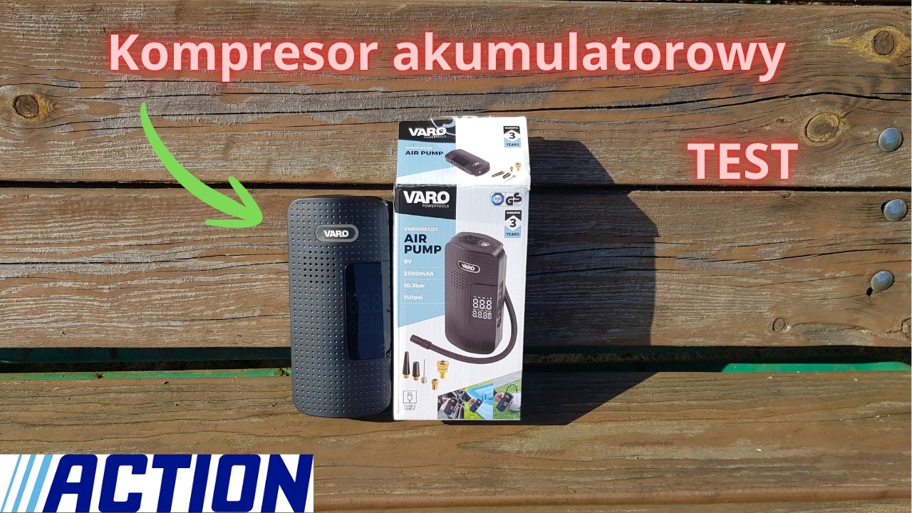 Kompresor akumulatorowy z ACTION VARO czy warto? Test i opinia/NARZĘDZIOWO