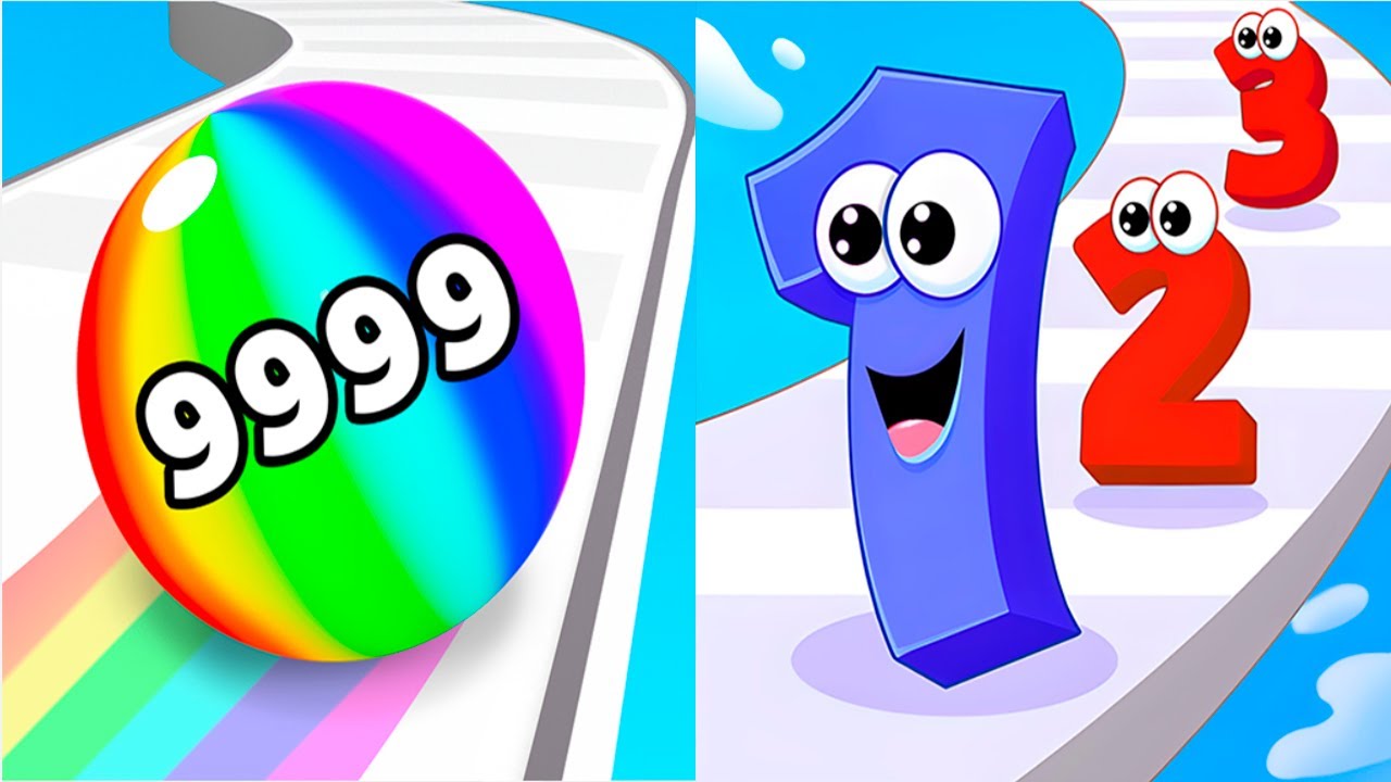 Number Ball Run Game VS Number Master   All Levels SpeedRun Gameplay Android iOS Ep1