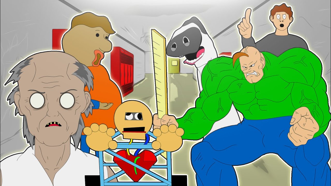 GRANNY THE HORROR GAME ANIMATION IN BALDI BASICS GAME #2