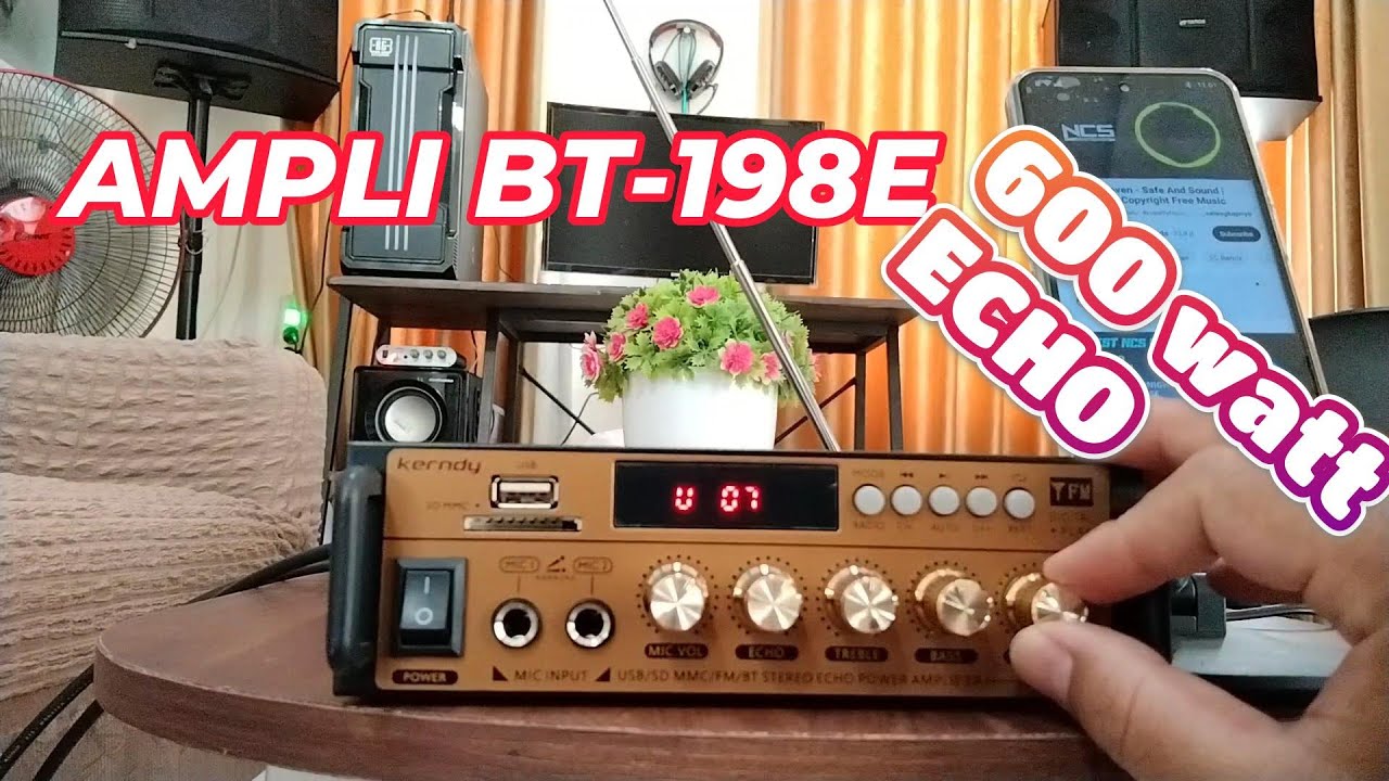 Review Amplifier BT 198 E ada ECHO karaoke ampli mini