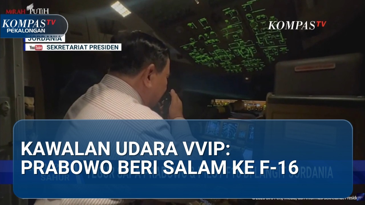 Tanda Hormat Raja Abdullah: Pesawat Prabowo Dikawal Ketat F-16!