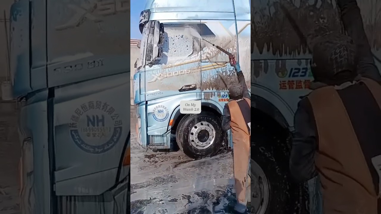 Truck wash/clean ASMR #asmrcleaning #satisfying #satisfyingvideos