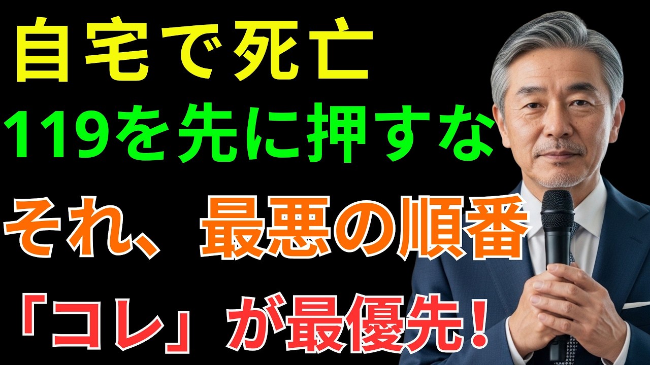 ご両親が自宅で亡くなった時、絶対に119番を最初に押さないで！今すぐ確認すべき「最初の一手」と葬儀手続き・事後処理の正しい順番