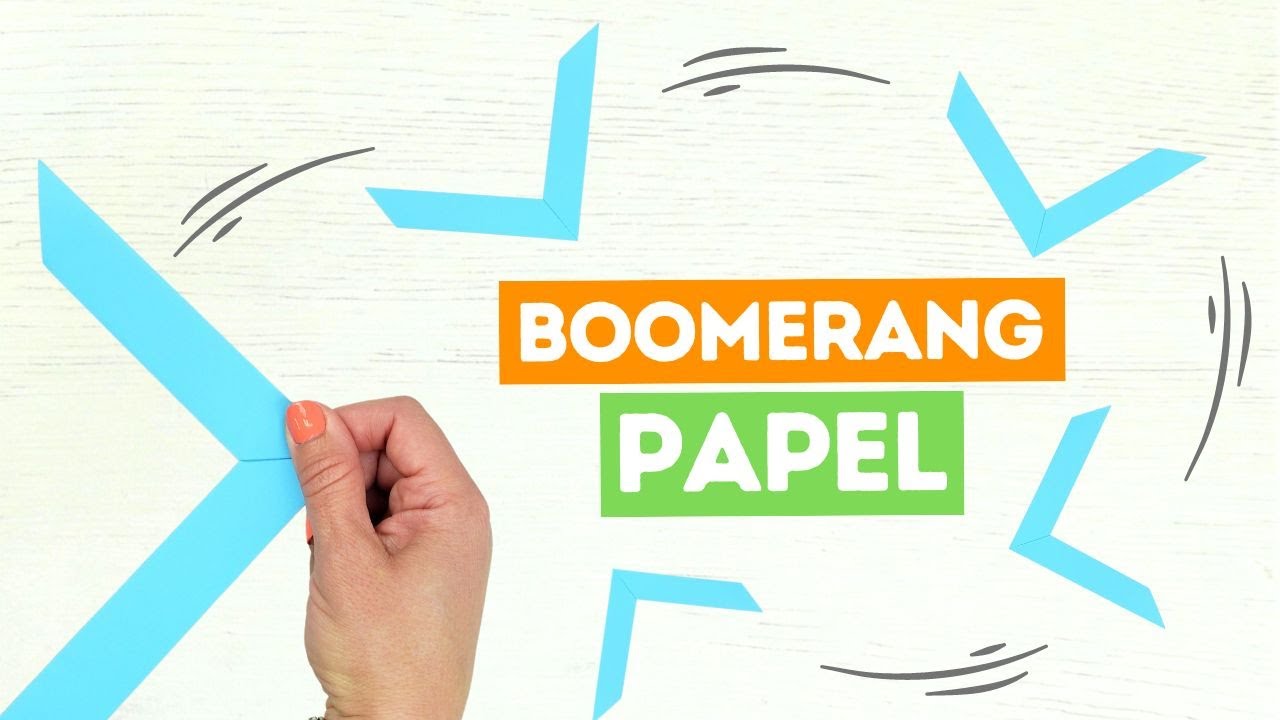 Cómo hacer un boomerang de papel fácil