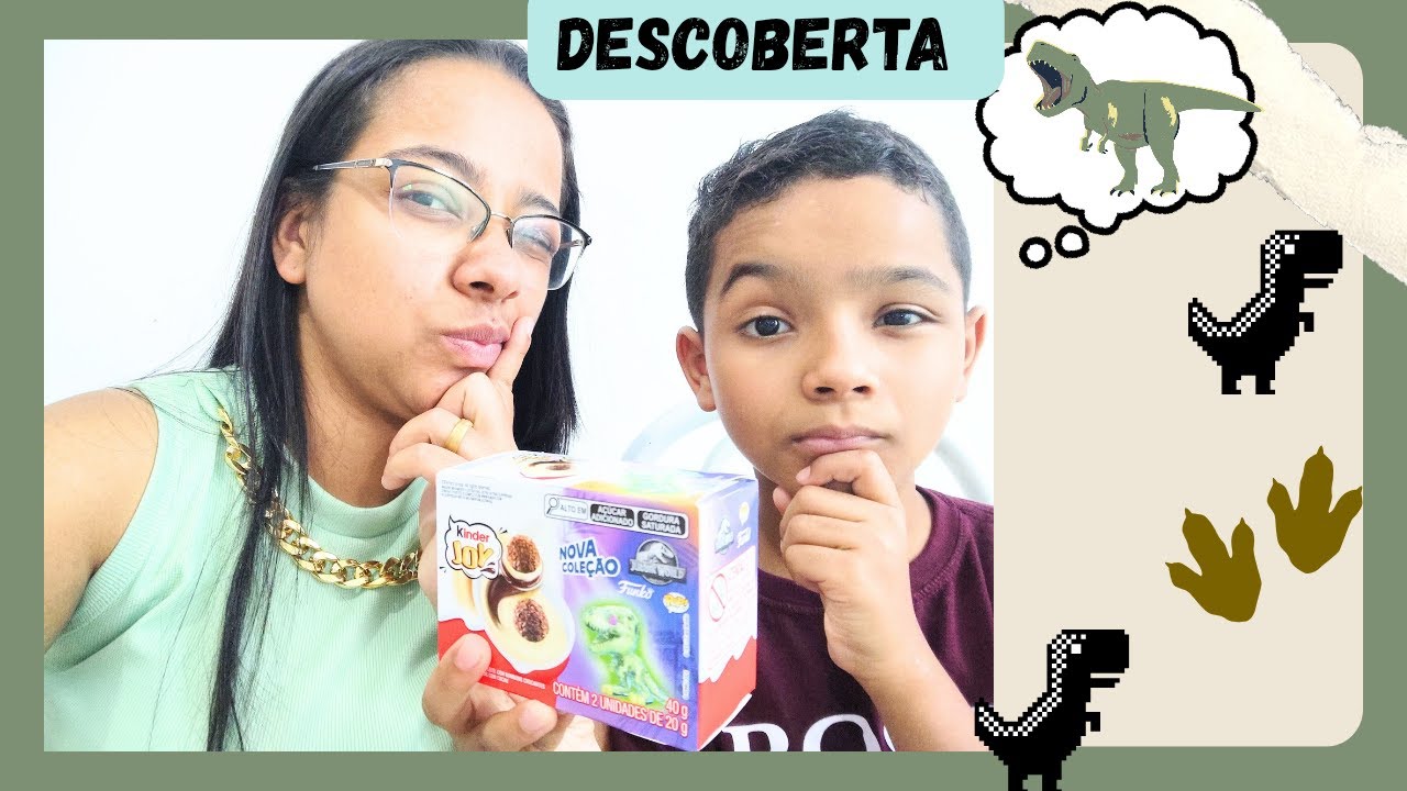 ELE CONSEGUIU! Abrindo Kinder Ovo de Dinossauro - Diário da Descoberta do David - Família Leisa