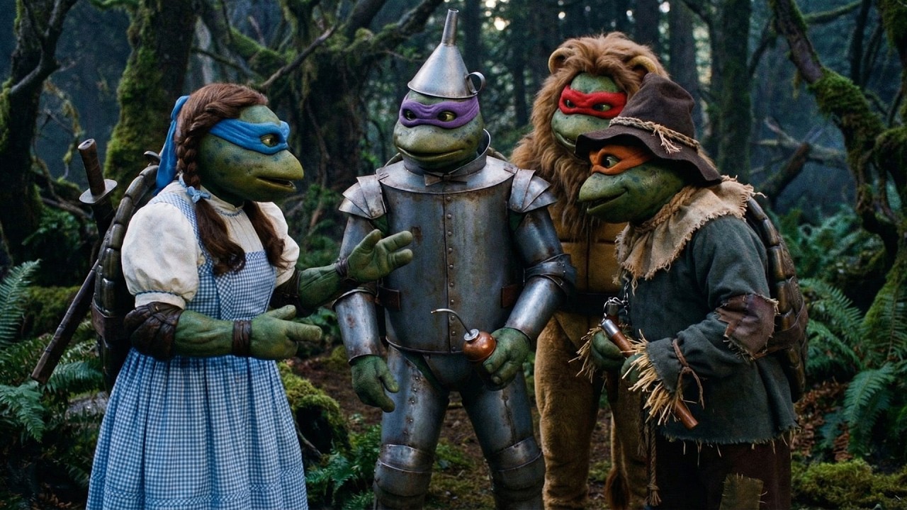 'THE WIZARD OF OOZE' | Ninja Turtles vs The Wizard of Oz (Ai Mash-Up Fan Film Parody)