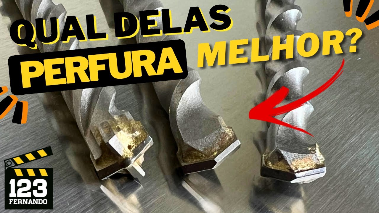 BROCA CRUZADA OU BROCA DE VIDEA CONVENCIONAL? A BROCA EM X É BOA PARA QUANDO ENCONTRA AÇO,  MAS...