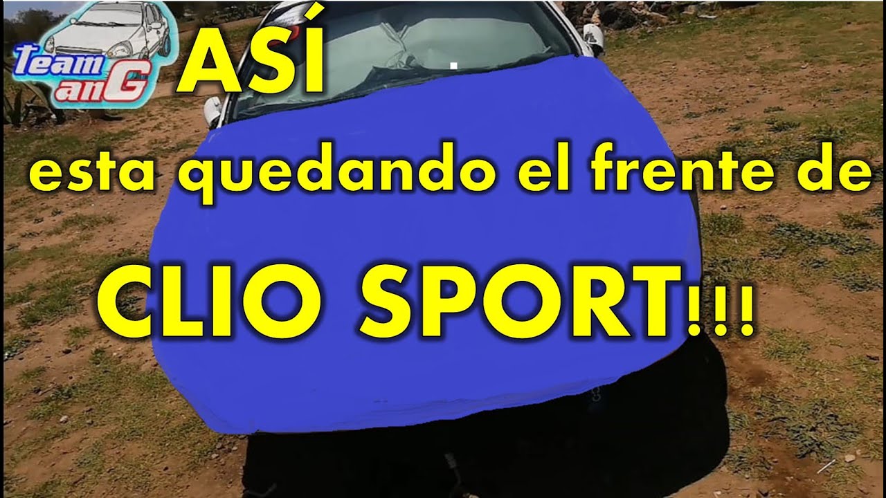 Platina con frente de clio sport/ 2da parte/detallado de motor.