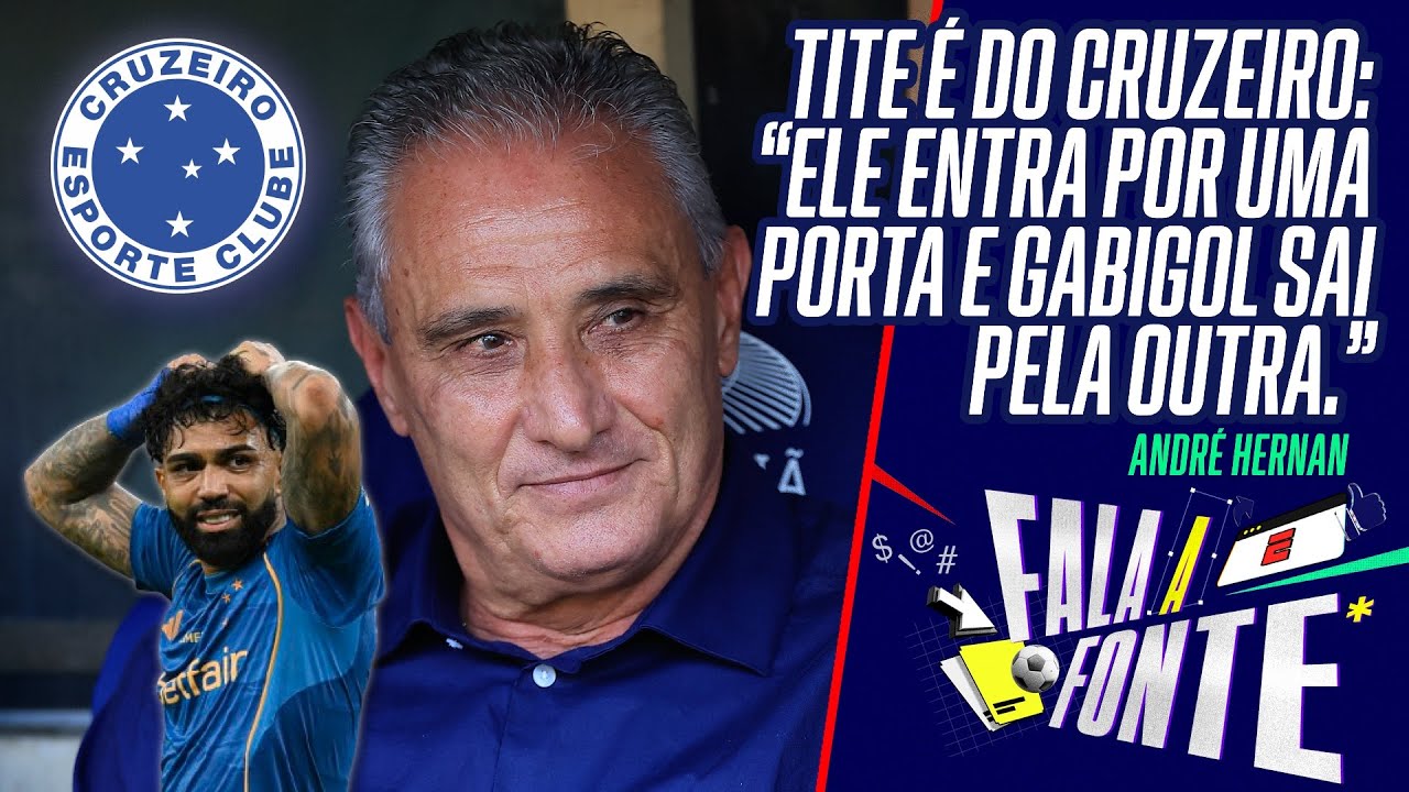 TITE É O NOVO TÉCNICO DO CRUZEIRO! COMO FICA O FUTURO DE GABIGOL? ENTENDA A ESCOLHA DO TREINADOR