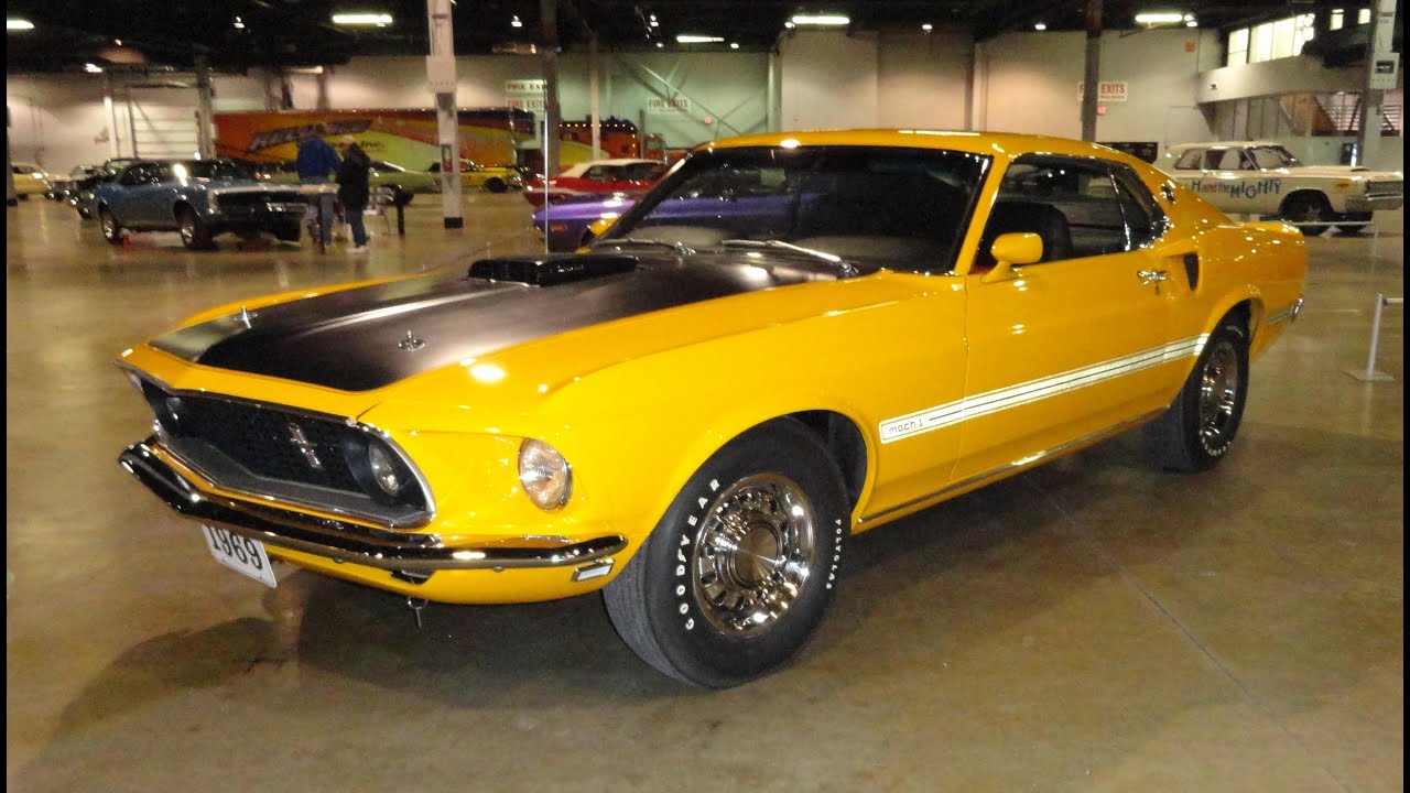 1969 Ford Mustang Mach 1 428 Cobra Jet 4 Speed in Fleet Yellow on My Car Story with Lou Costabile