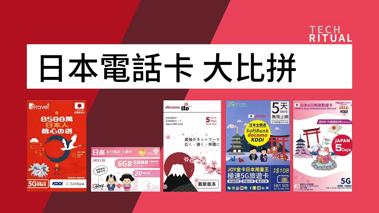 史上最貴測試🔥《#日本電話卡 大比拼》📱SIM 卡 推介 東京、大阪、褔岡工作兼自肥 | Docomo B4travel KDDI Rakuten 中聯聯通 JOYTEL #香港 #廣東話