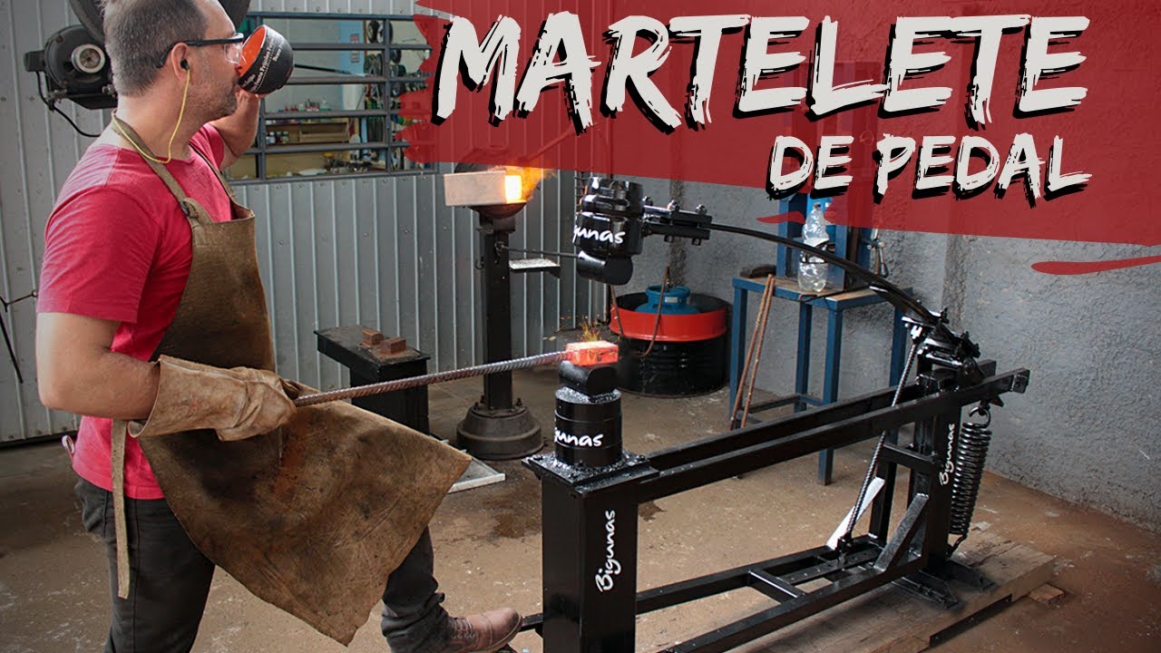 COMO FAZER MARTELETE DE PEDAL - Treadle Hammer