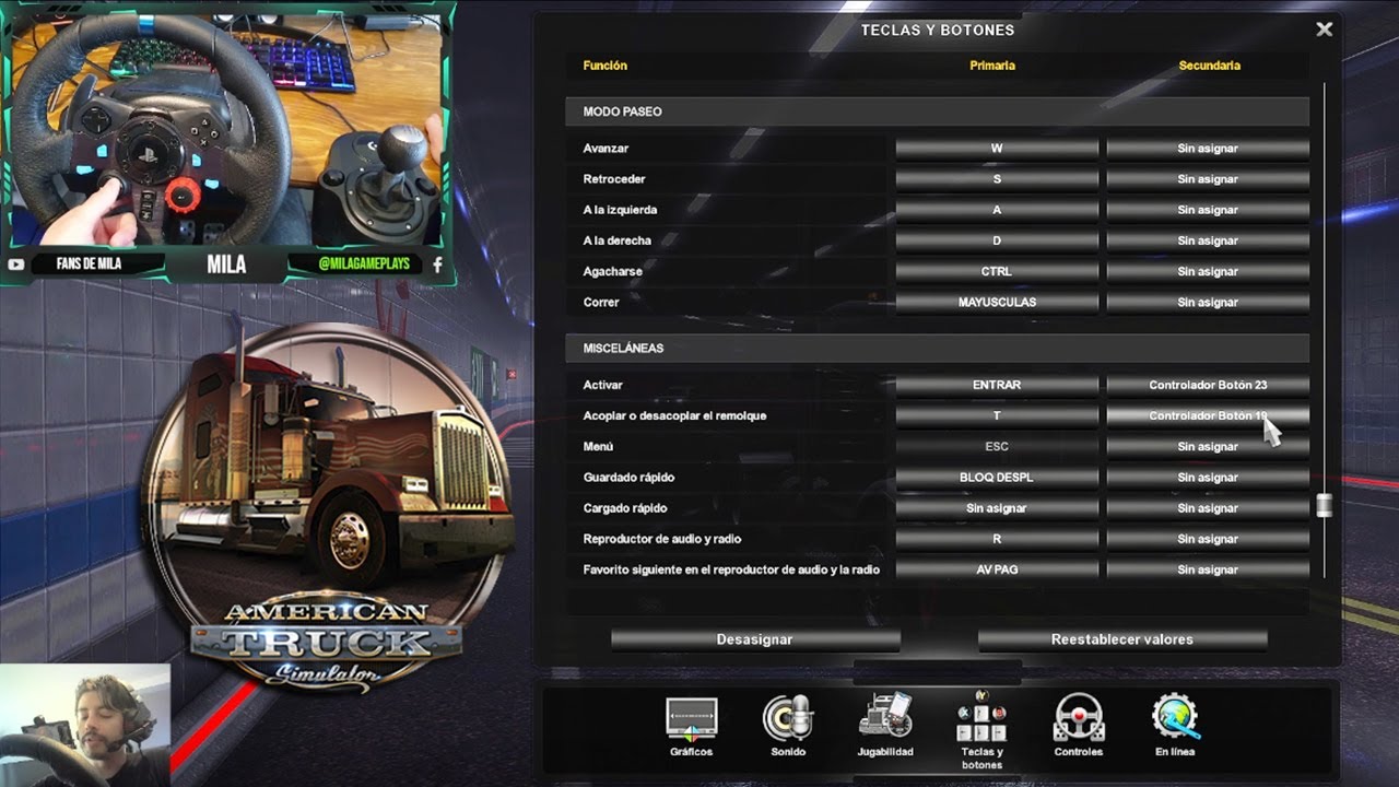 Configura todos los botones y componentes de Volante Logitech G29 Para ETS 2 y ATS ||Guía Definitiva