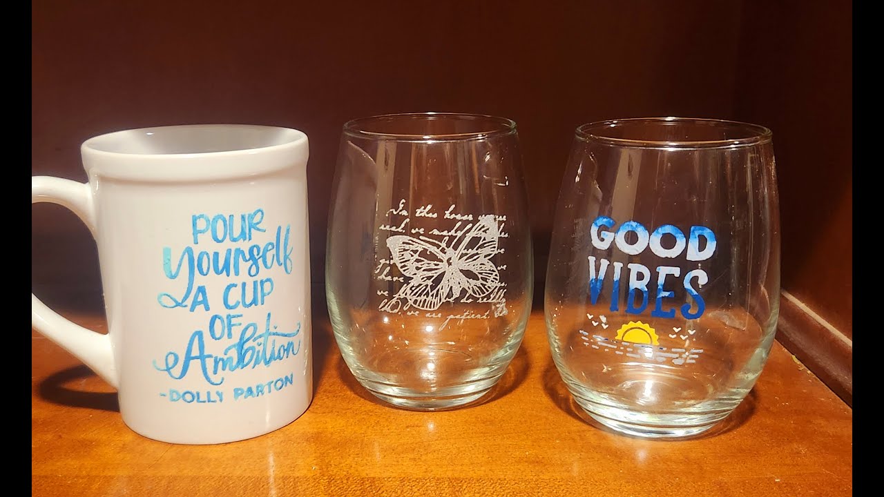 Heat Setting Glassware - Chalk Couture Inks