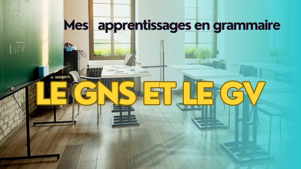 leçon de grammaire: Groupe nominal sujet et groupe verbal GNS et GV