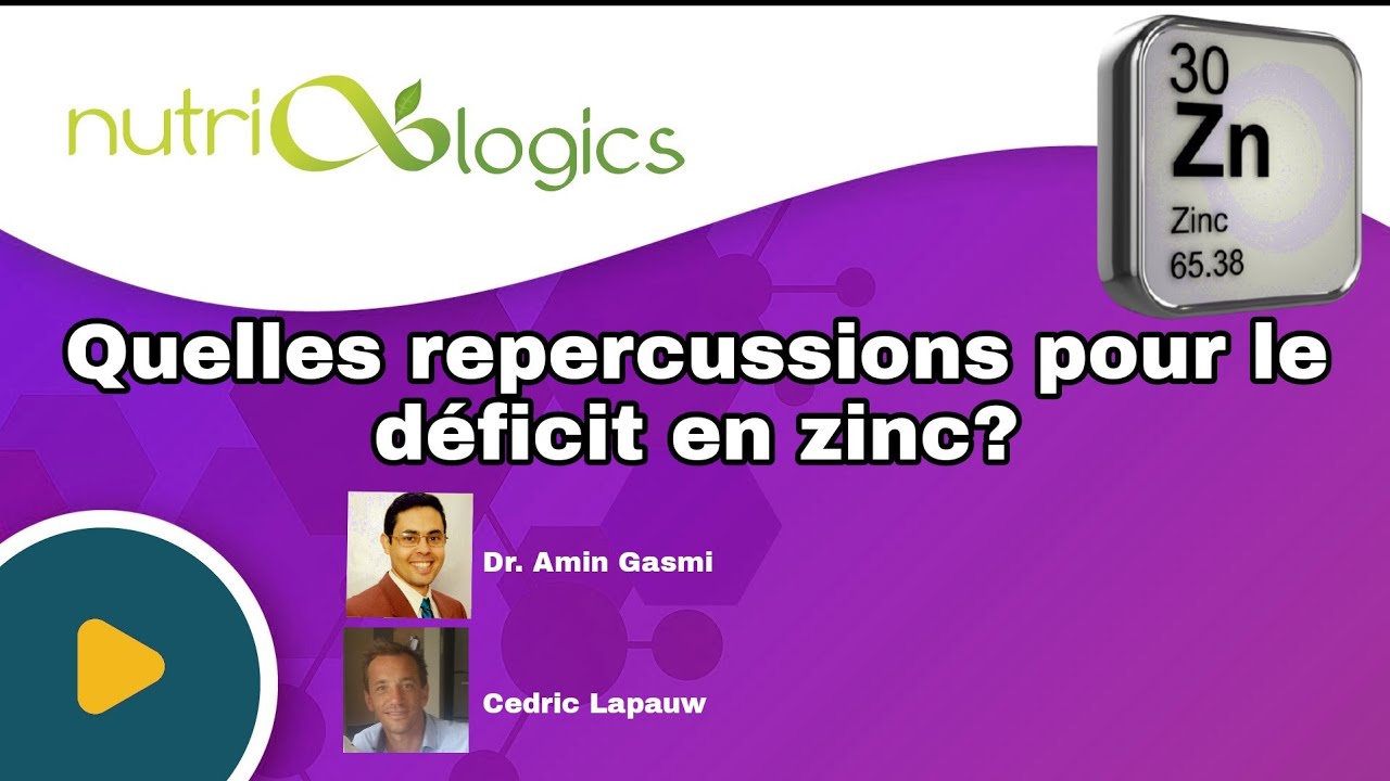 Effets de la carence ou d&eacute;ficience en zinc