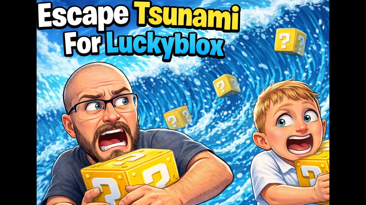 Escape the Tsunami for LuckyBlox! 🌊🎲