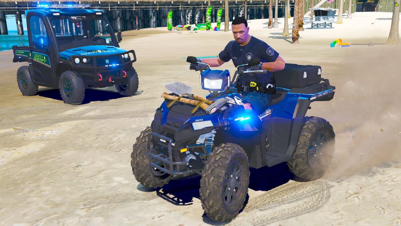 Wild Beach Patrol With ATV's in GTA 5 RP