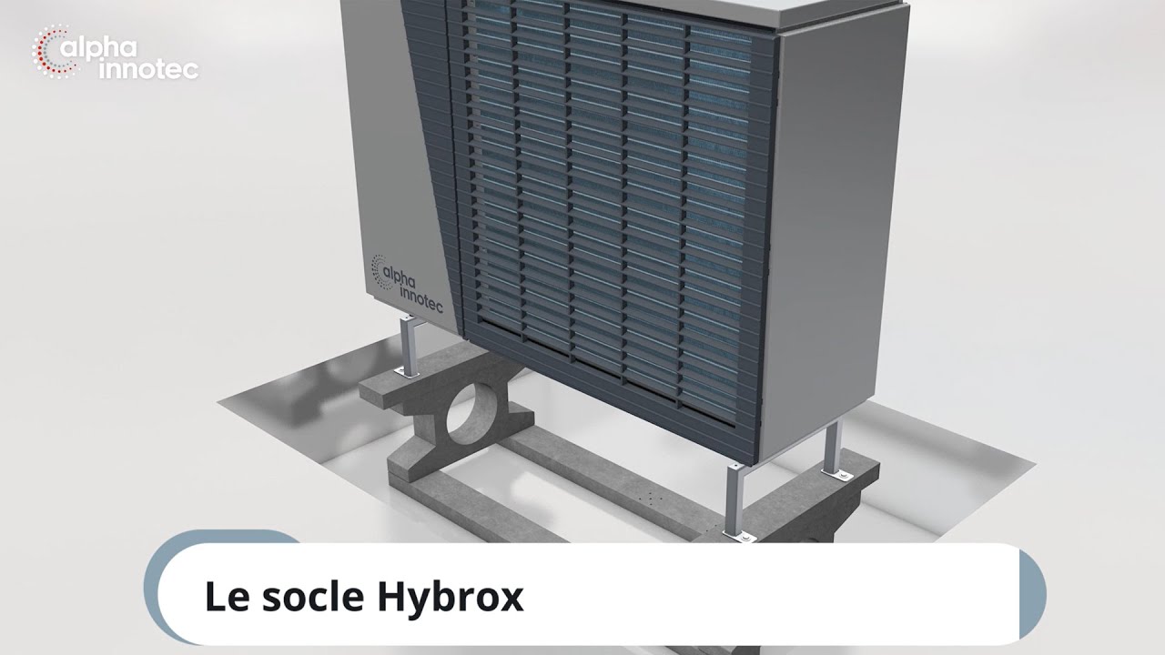 Socle alpha innotec pour Hybrox &ndash; plastique 100% recycl&eacute;.