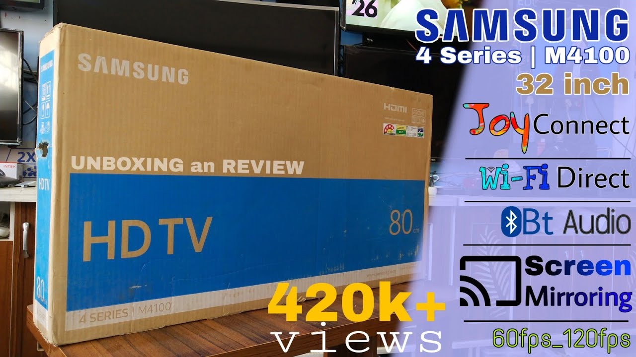 Samsung 32 inch 4 Series | M4100 LED tv || Joy plus features 🔥 🔥 🔥