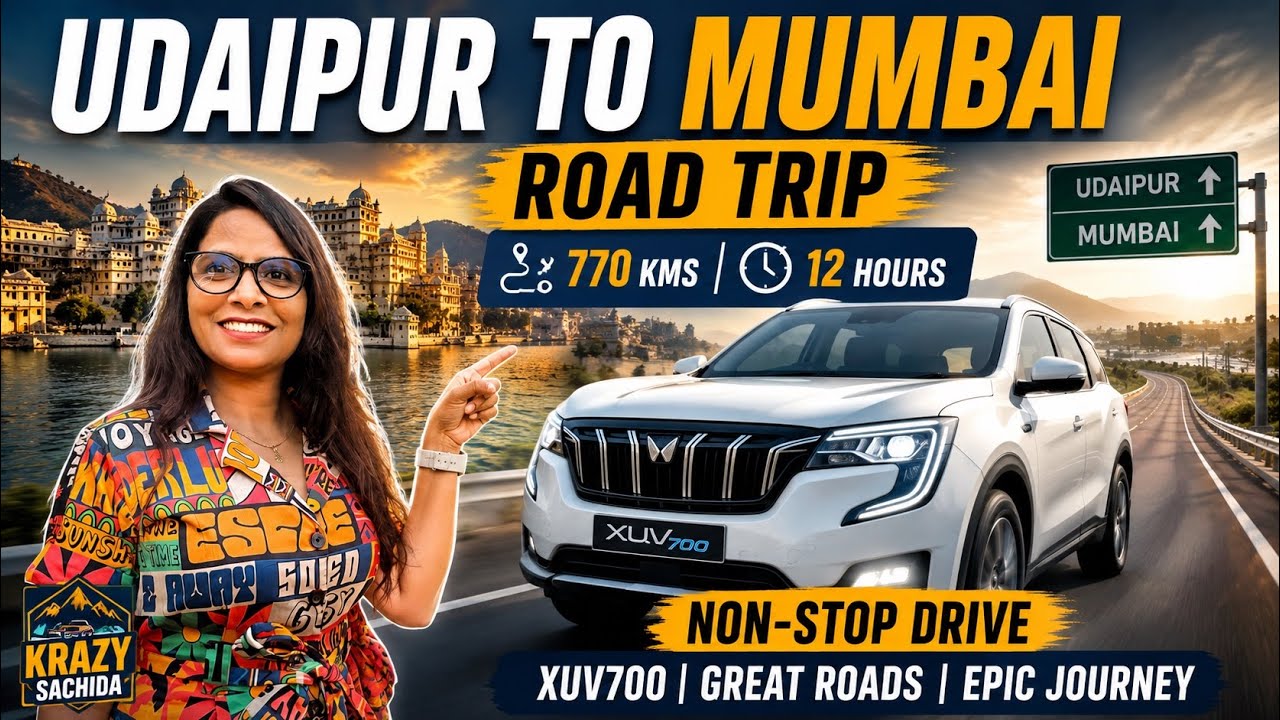 Udaipur to Mumbai Road Trip in XUV 700 | Delhi-Mumbai Expressway