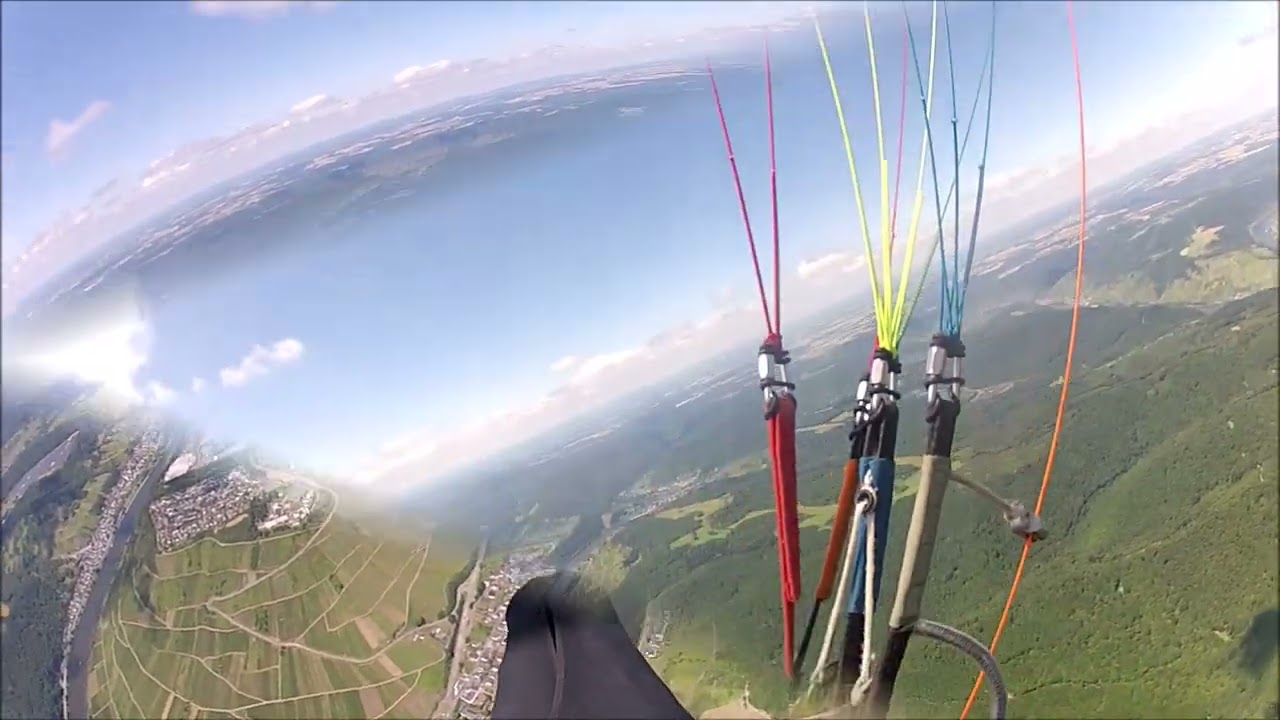Paragliding von Klüsserath nach Moselkern