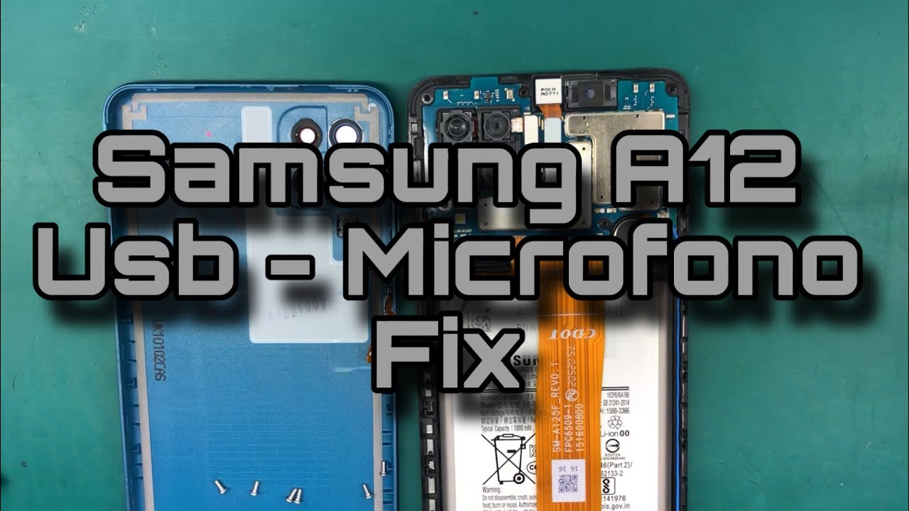 Samsung a12 (a125) tutorial italiano - sostituzione microfono usb- charging port microphone fix