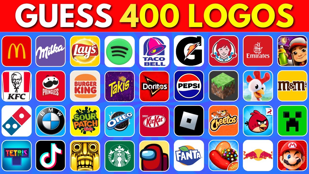 Guess the Logo in 3 Seconds 🌟 1 Hour Logo Quiz With 400 Famous Logos