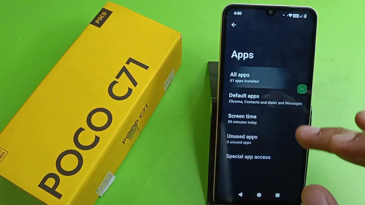 Poco C71: キャッシュアプ​​リデータをクリアするには?