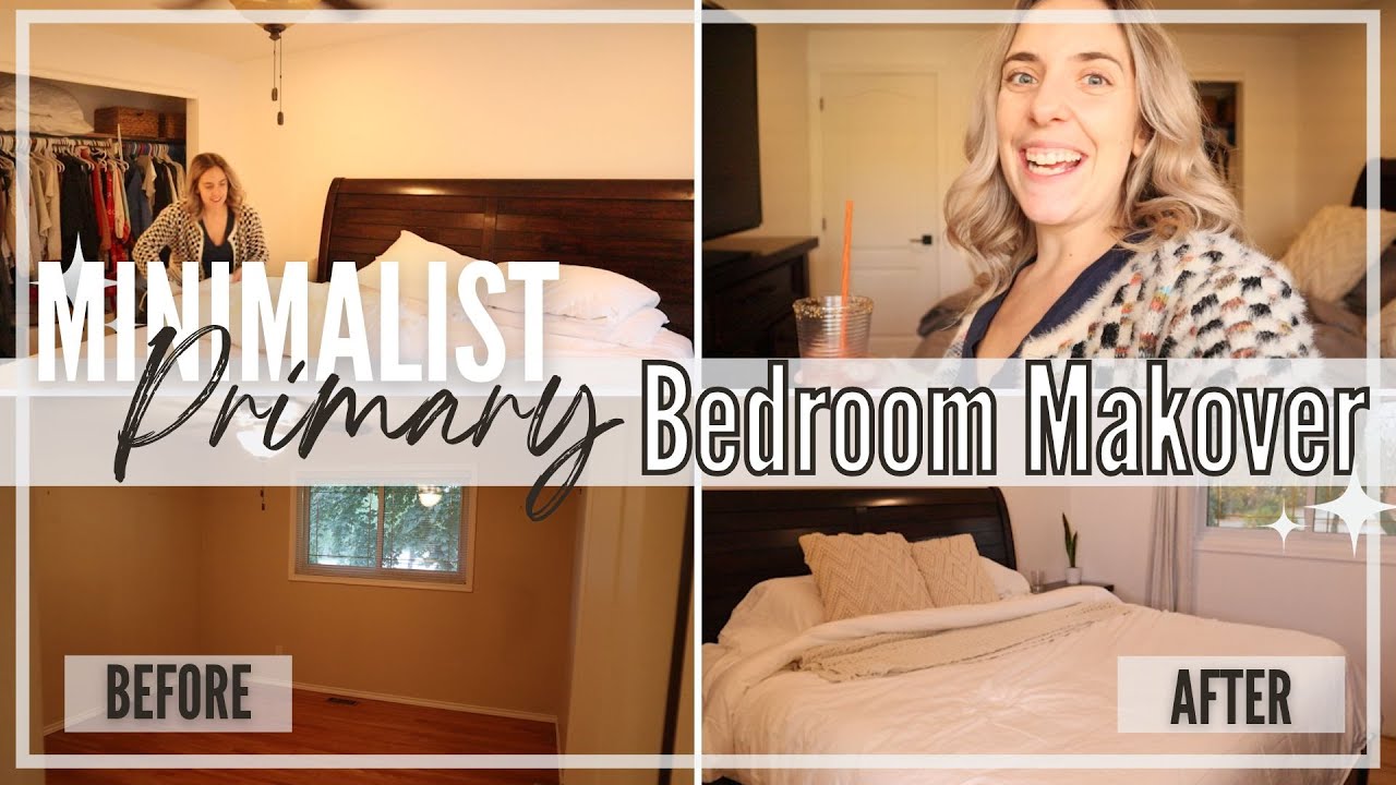 NEW! MINIMALIST PRIMARY BEDROOM MAKEOVER ON A BUDGET 2023 | DIY Fixer Upper