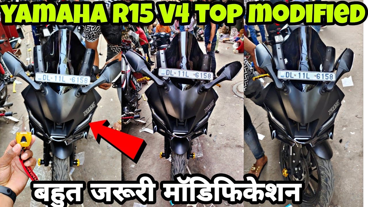 yamaha R15 V4 modified | R15 V4 modification accessories | R15 modified