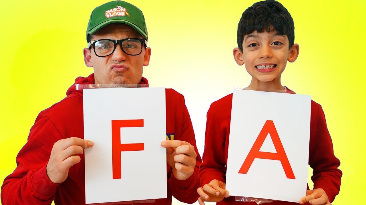 Jason and Alex School Adventure with Funny Lessons and Grades