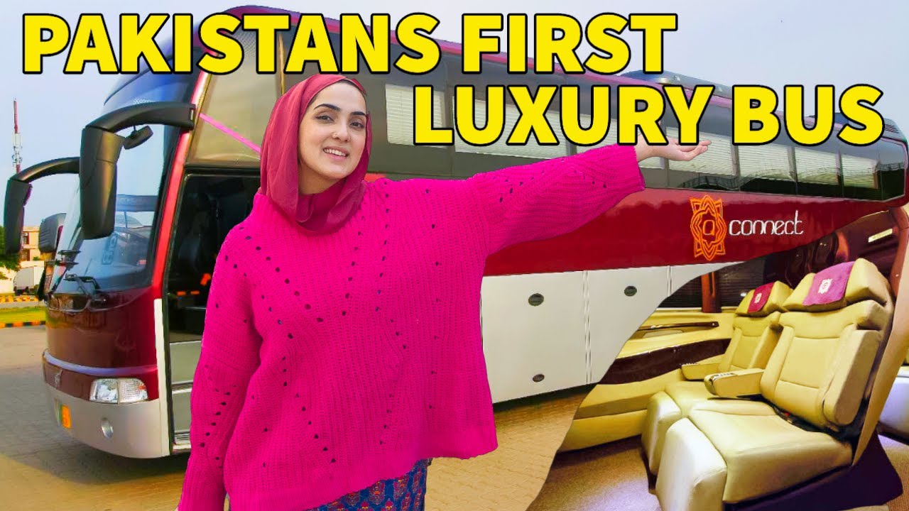 WE TRAVELED ON THE MOST LUXURIOUS BUS IN PAKISTAN! $16 QCONNECT LAHORE TO ISLAMABAD