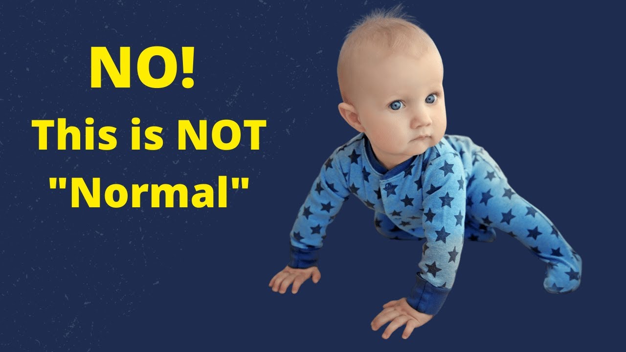 Baby Crawling With One Leg - No, this is not normal:  Atypical Crawling - One-Legged Crawling