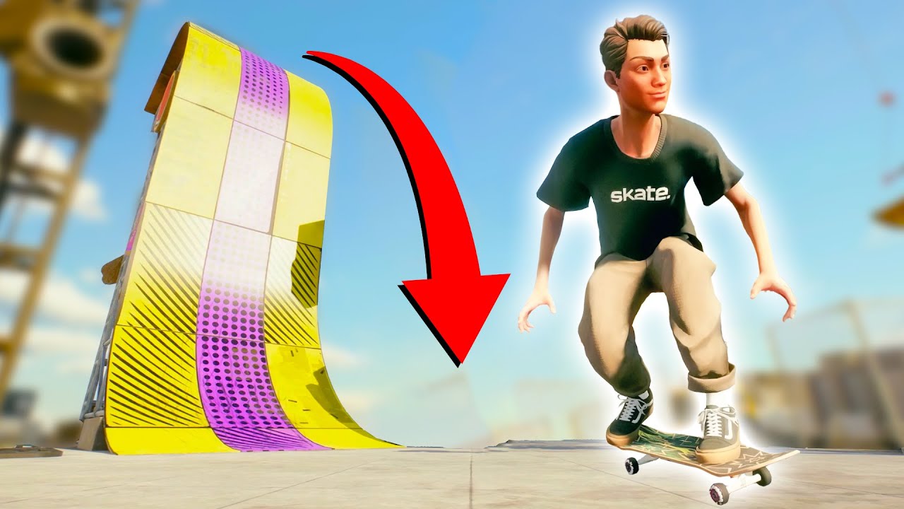 INSANE ROOFTOP MEGA RAMPS! (Skate 4)