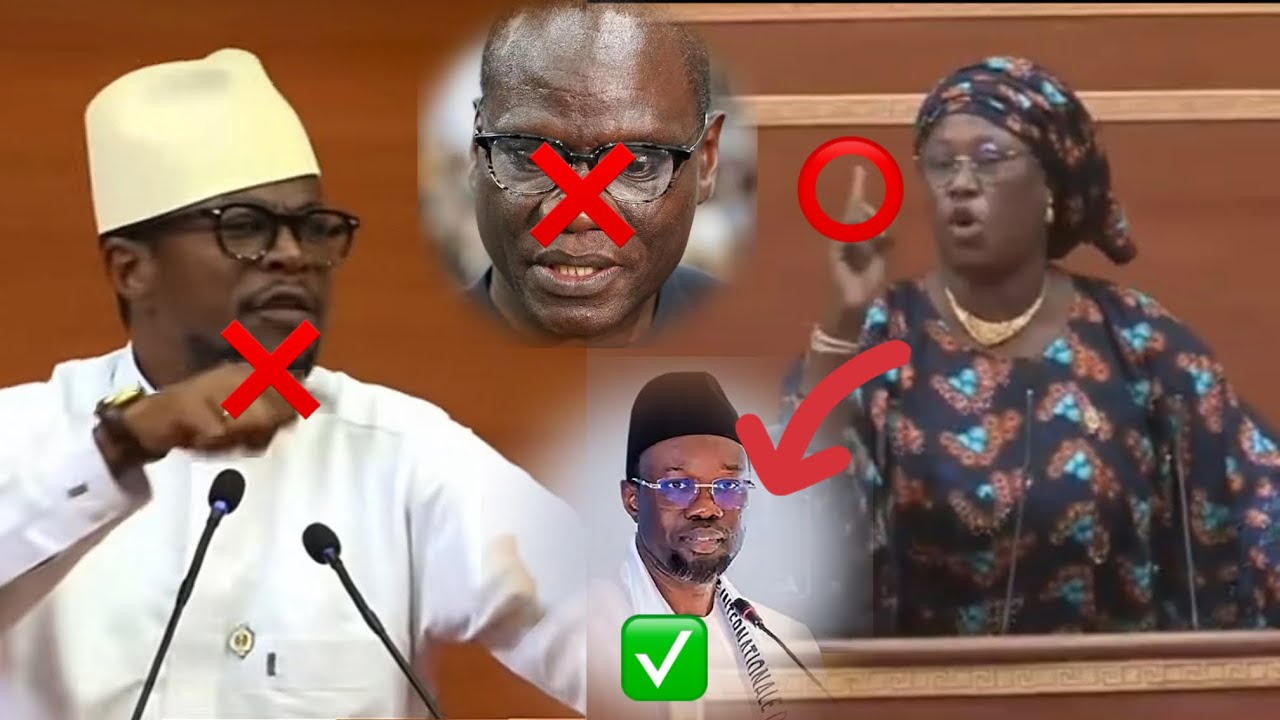 Regarde quel député des femmes pm Sonko à répondre, Abdourahmane, Diouf, Abdou Mbaw..???￼￼