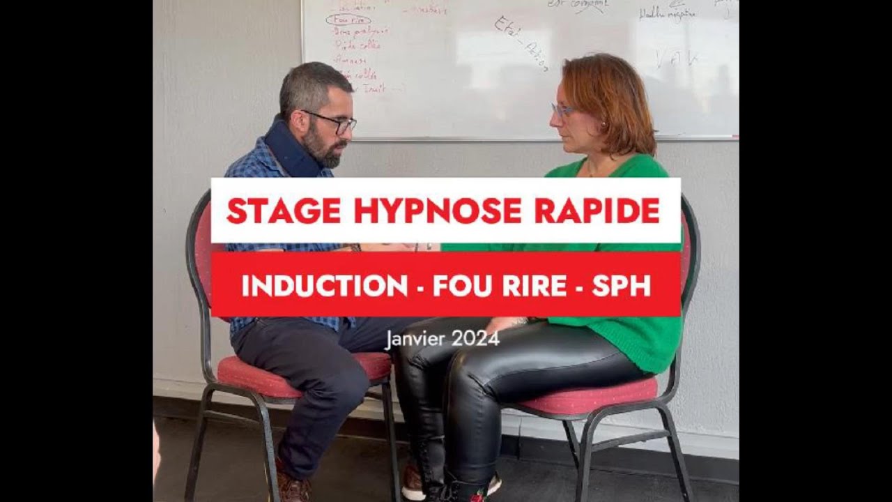 Induction en Hypnose, Triple poignée de main, Suggestion post hypnotique d'un fou rire