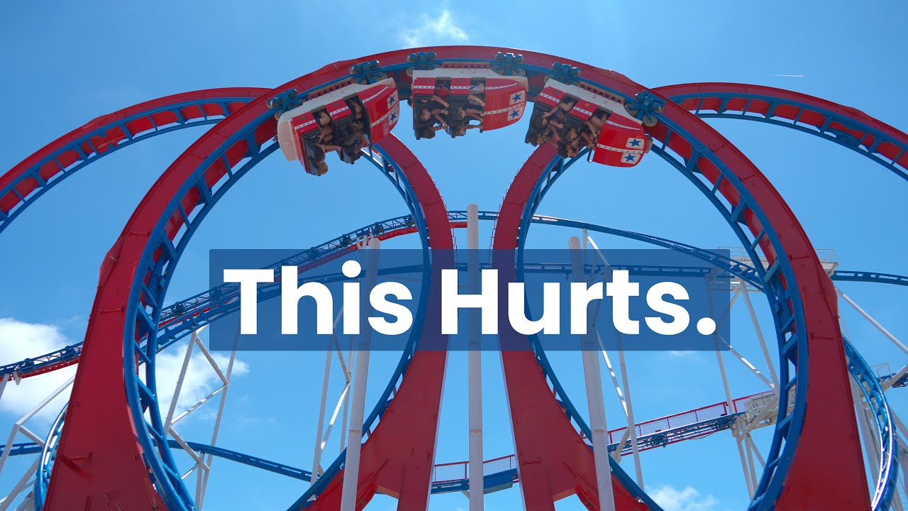 We Rode All American Triple Loop, and... OW! (Indiana Beach 2024 Vlog)