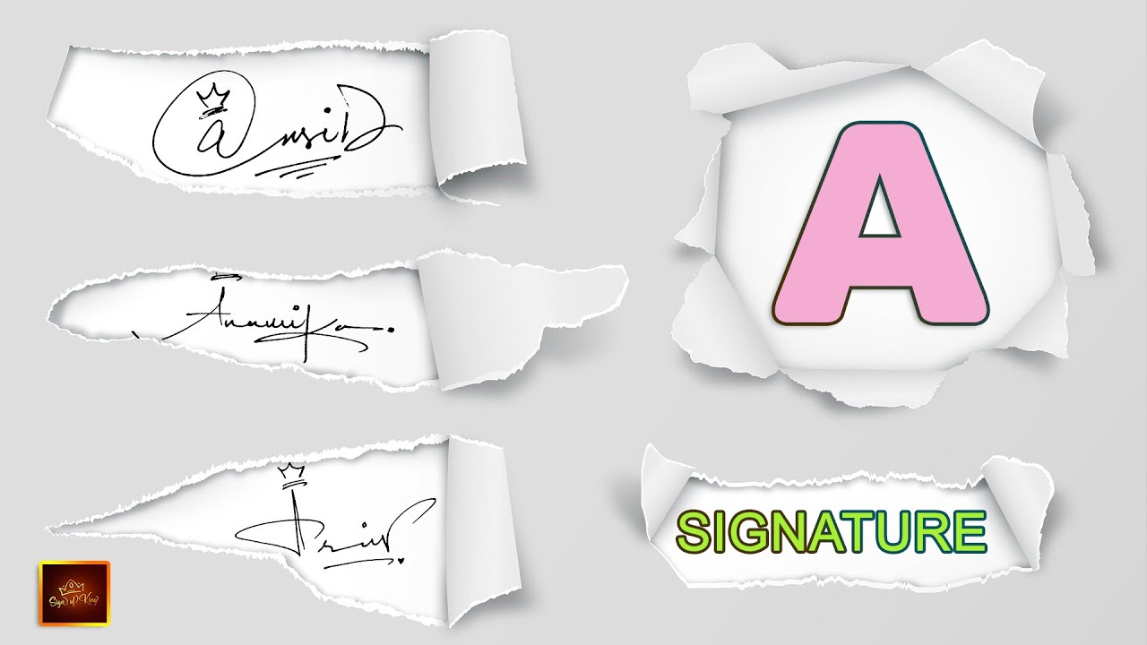 A Signature Style | Signature of A | How to draw Signature of A