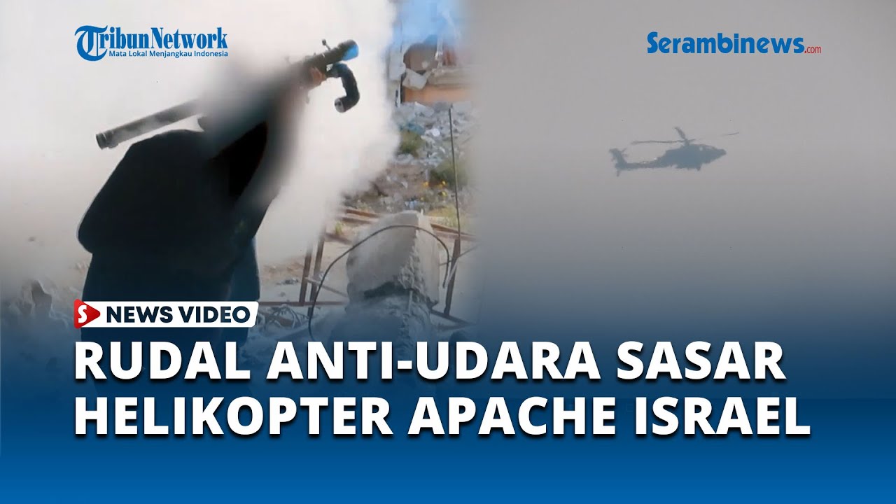 Lagi, Perlawanan Gaza Rudal Helikopter Apache Milik Israel