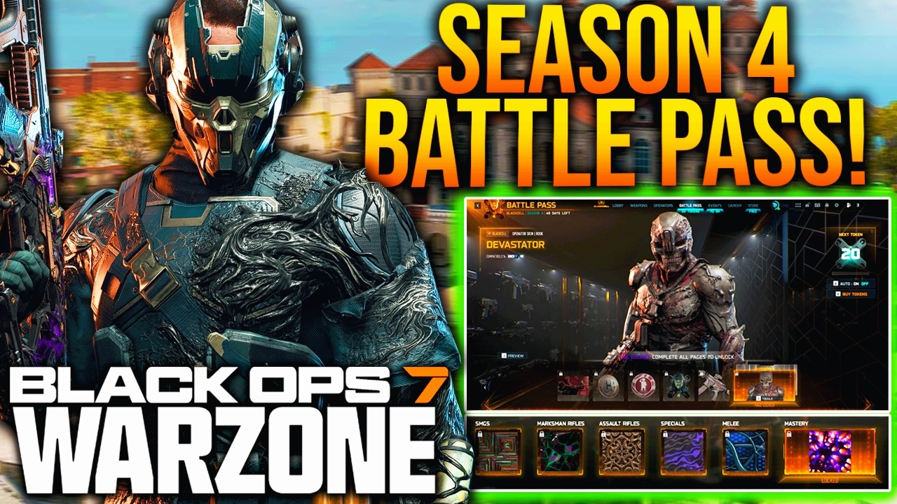 FULL SEASON 4 BATTLE PASS! New BLACKCELL REWARDS, CONTENT REWARDS, & BONUS UNLOCKS! (BO7 Season 4)