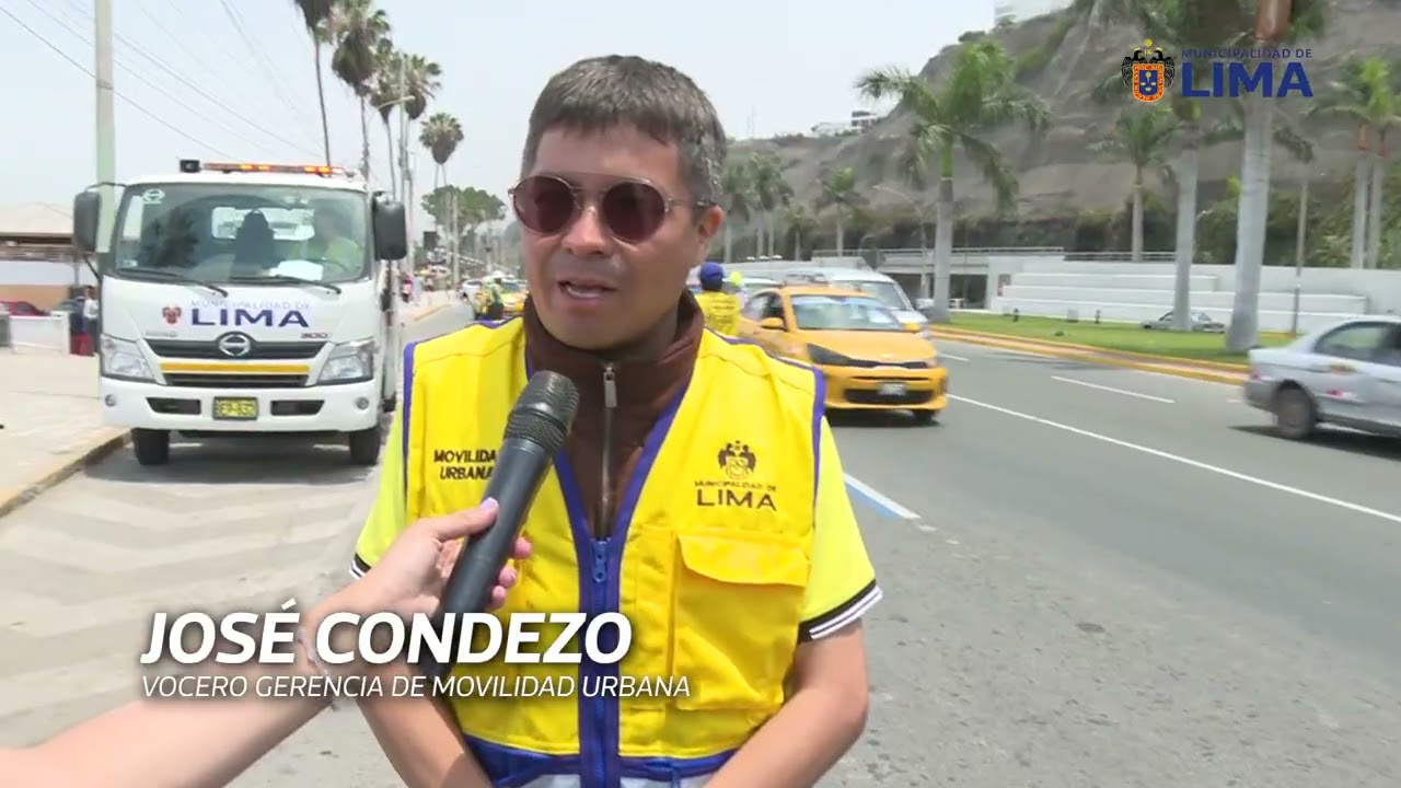 Operativo de tránsito en la Costa Verde