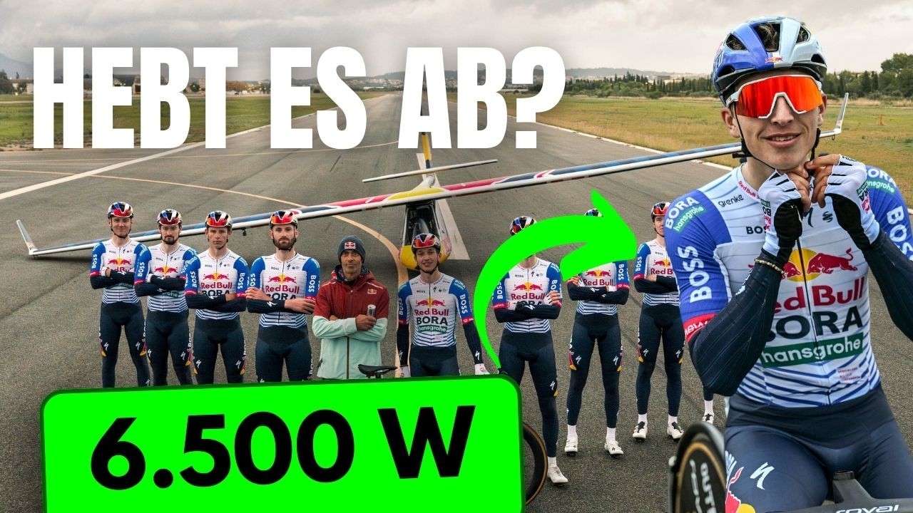 ✈️ Flugzeug-Start mit 9 Rennrad-Profis: Red Bull Bora Hansgrohe hebt ab
