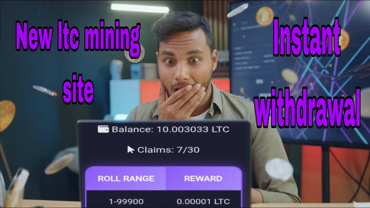 New ltc mining site 🔥🤑 instant withdrawal