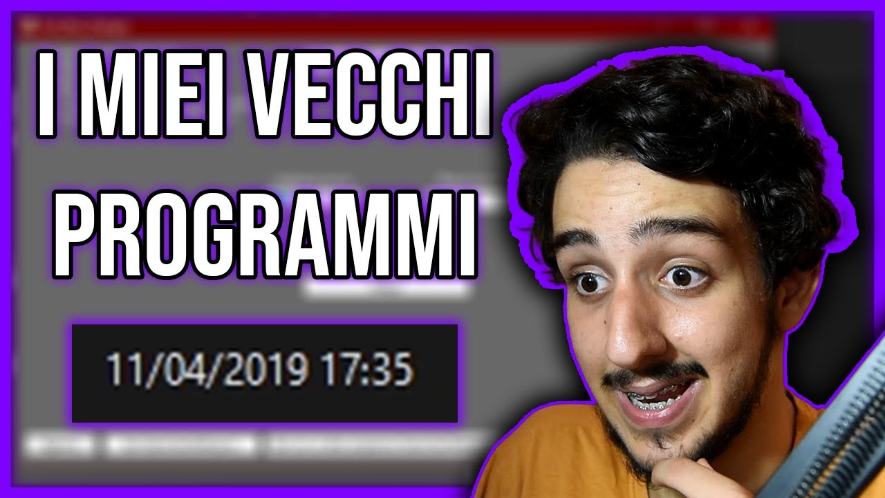 Ho riaperto i miei vecchi programmi del 2019...