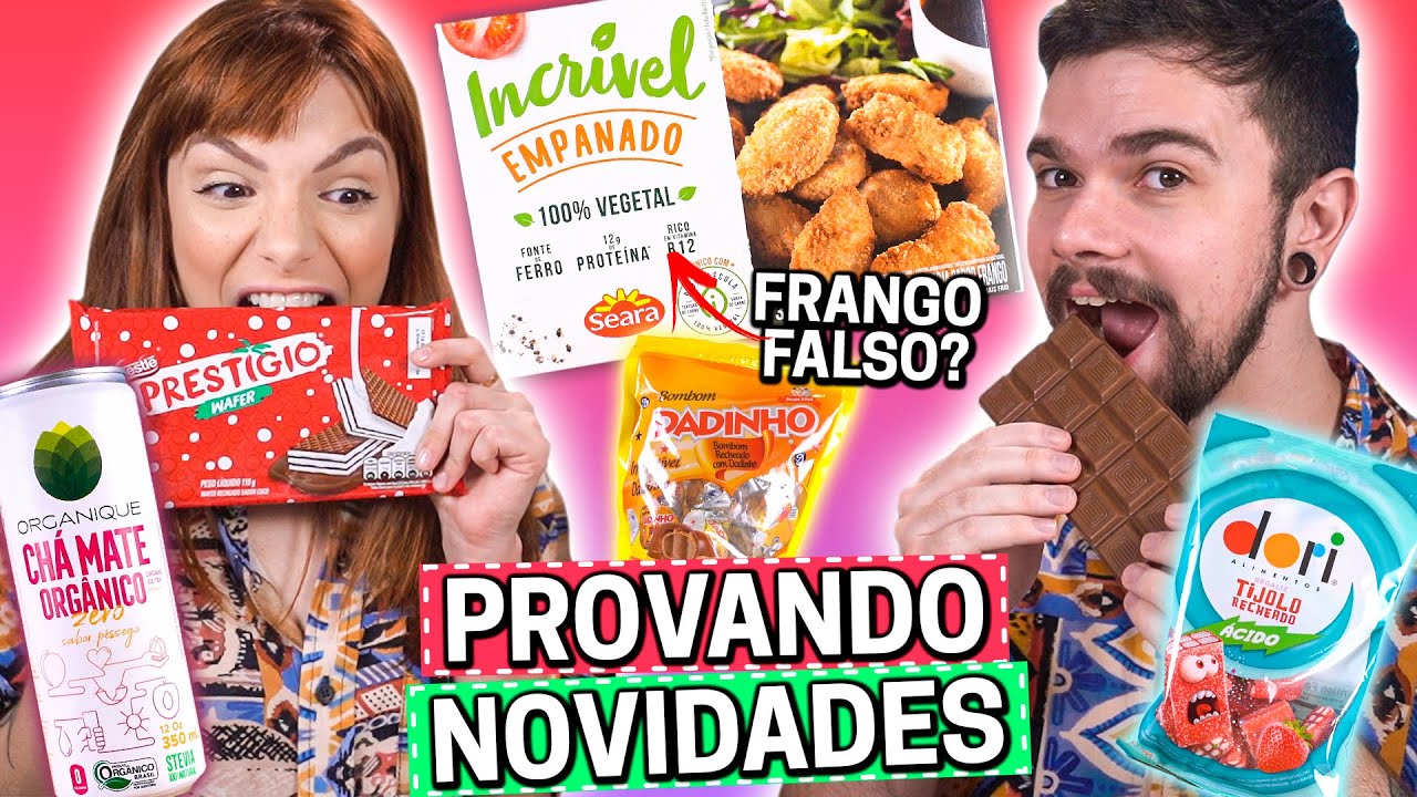 PROVANDO NOVIDADES do MERCADO | NUGGETS FALSO, BOMBOM de DADINHO, IMITAÇÃO DA FINI! | GABOB CHEPANDO
