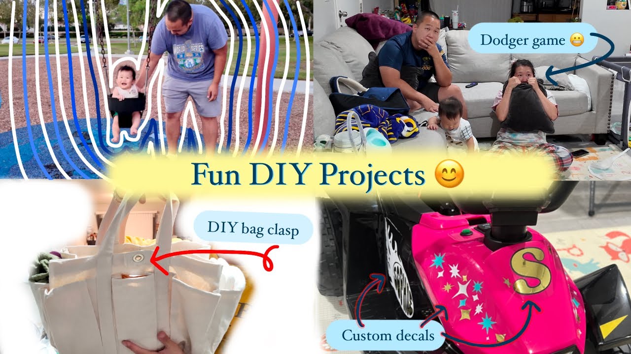 FTM w/ a 9M Old- Watching Dodger Game ,DIY Projects, Making Baby Food, Garden Haul, Homemade Food~